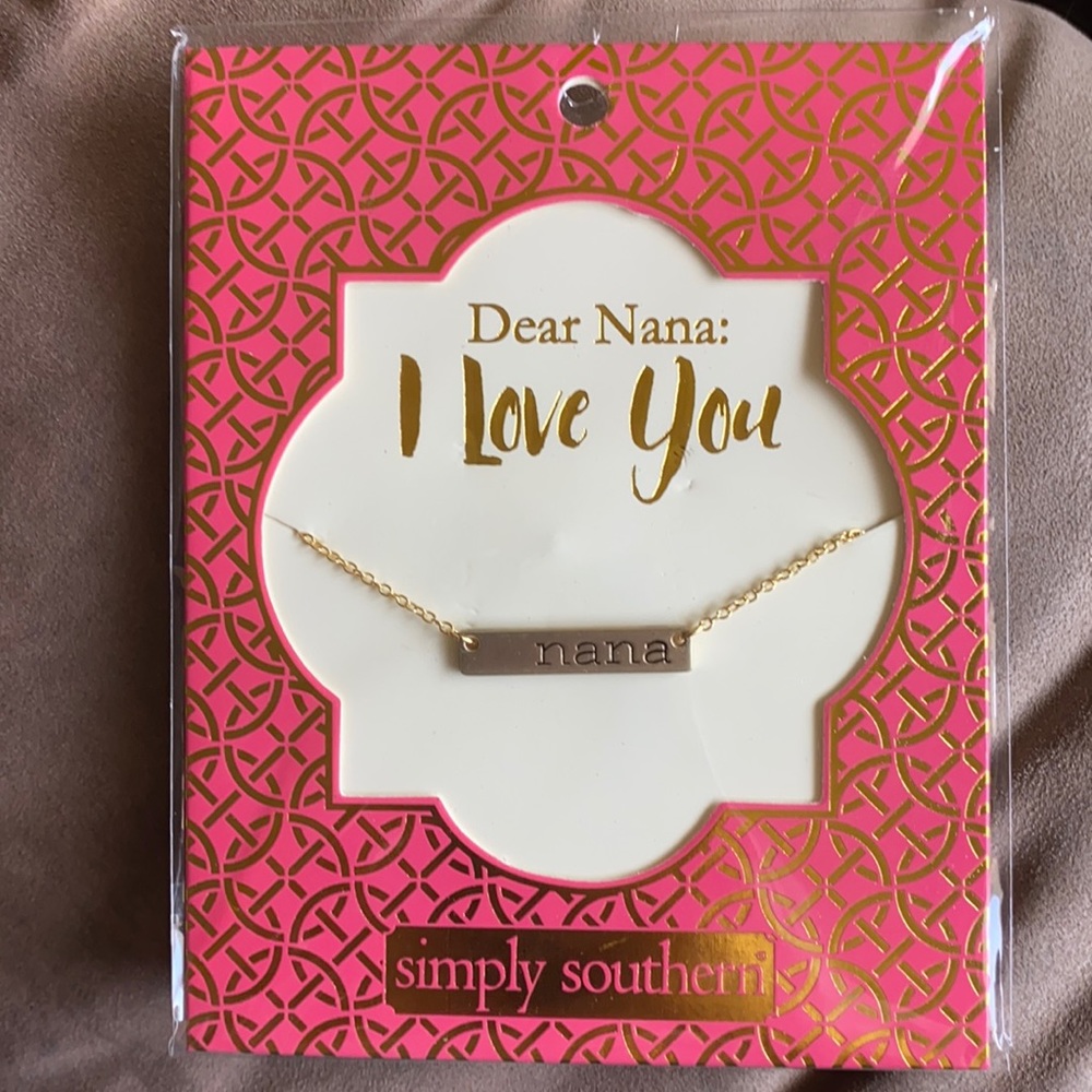 NWT “Nana” Simply Southern Bar Necklace